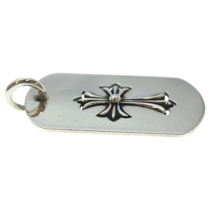 Chrome Hearts D Tag Lrg CO Crs Cutout Cross Dog Tag Large Pendant Top Silver — view 4