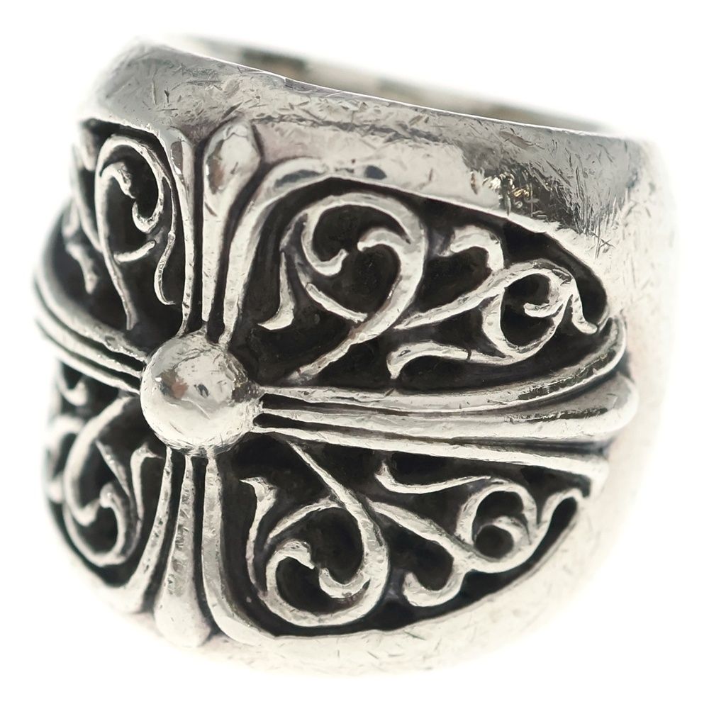 Chrome Hearts Classic Oval Cross Ring Silver