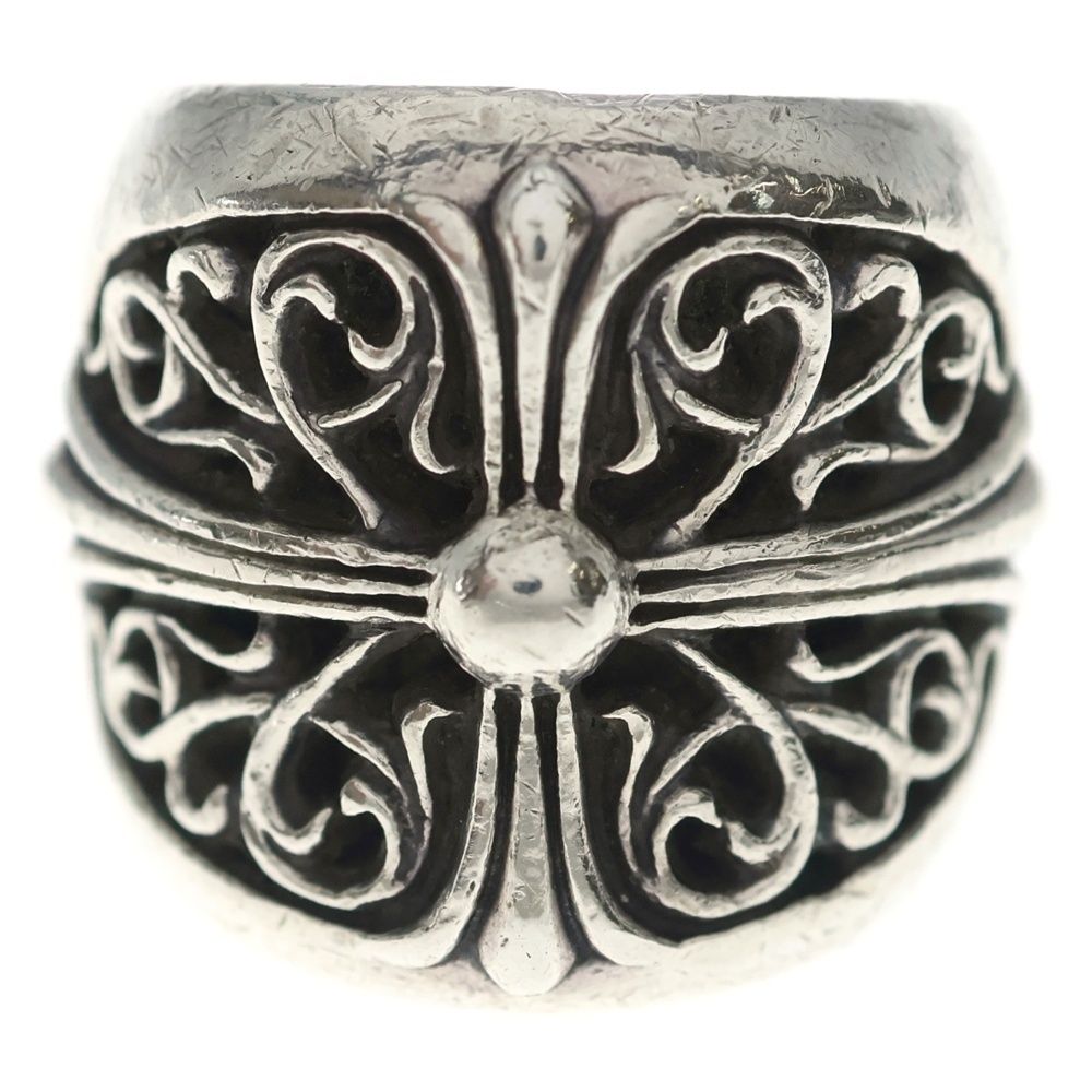 Chrome Hearts Classic Oval Cross Ring Silver — view 4