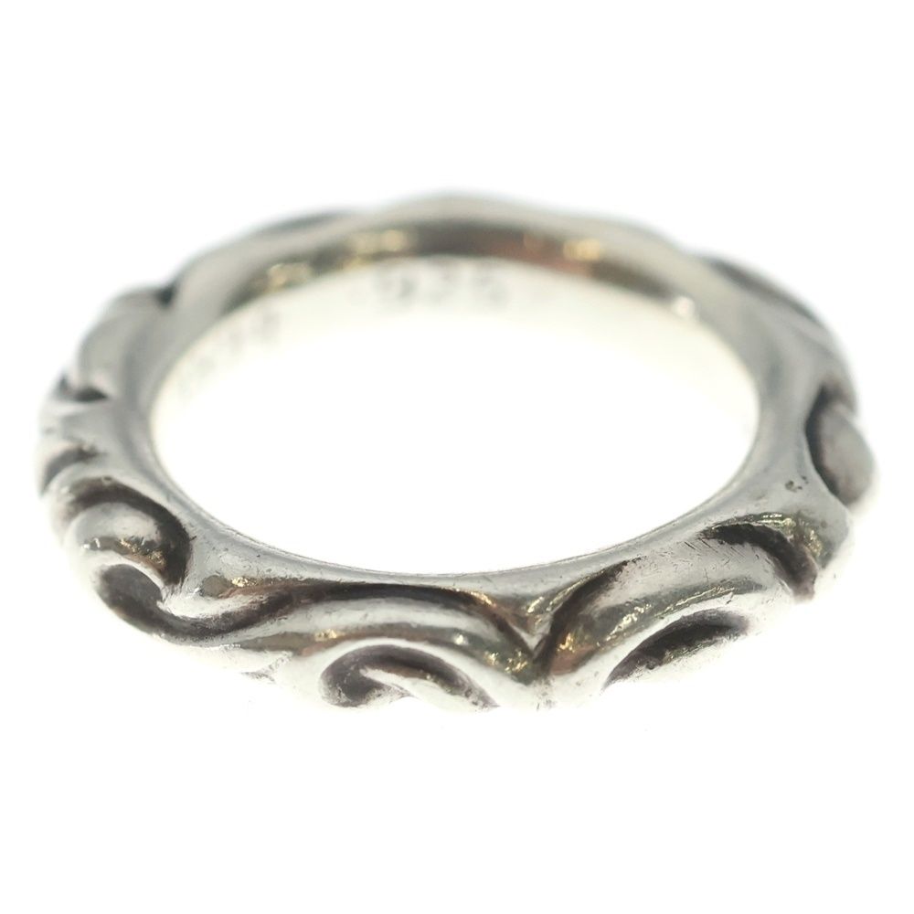 Chrome Hearts Scrl Band Scroll Ring Silver — view 2