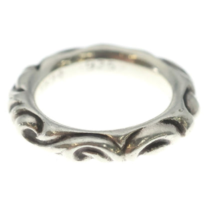 Chrome Hearts Scrl Band Scroll Ring Silver — view 2