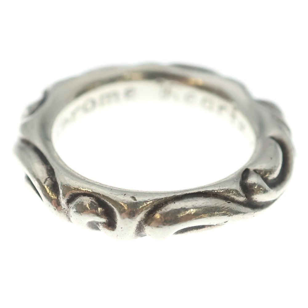 Chrome Hearts Scrl Band Scroll Ring Silver