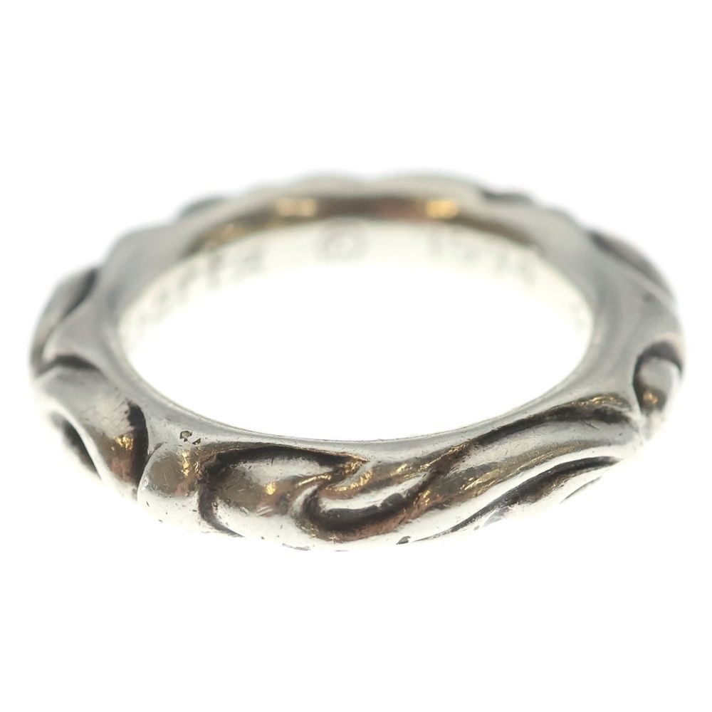 Chrome Hearts Scrl Band Scroll Ring Silver — view 3