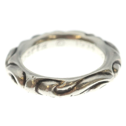 Chrome Hearts Scrl Band Scroll Ring Silver — view 3