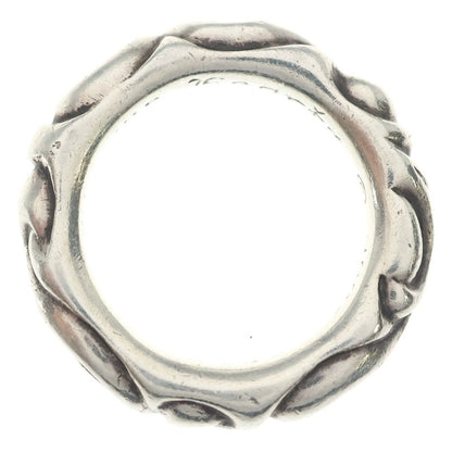 Chrome Hearts Scrl Band Scroll Ring Silver — view 6