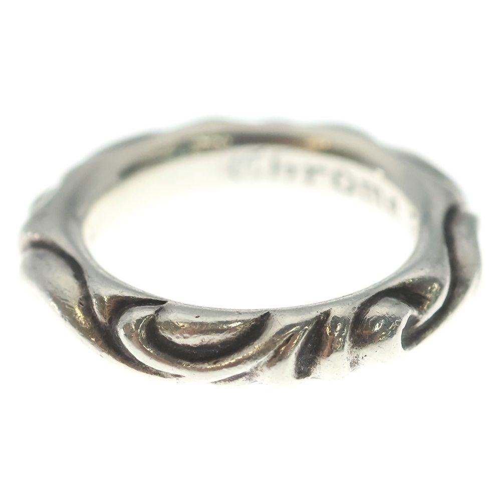 Chrome Hearts Scrl Band Scroll Ring Silver — view 4