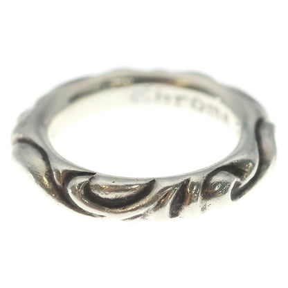 Chrome Hearts Scrl Band Scroll Ring Silver — view 4