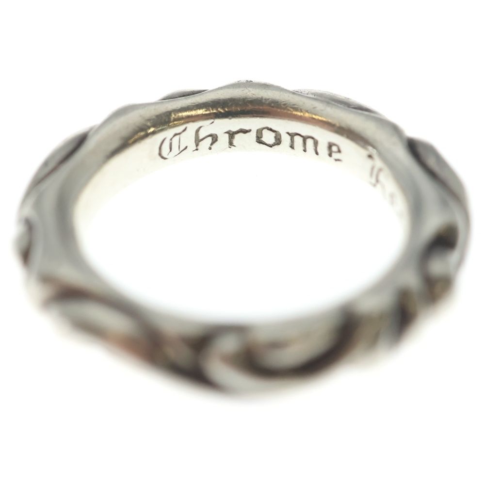 Chrome Hearts Scrl Band Scroll Ring Silver — view 5