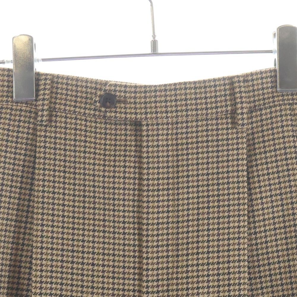 Celine Houndstooth Skate Pants Trousers Brown — view 3