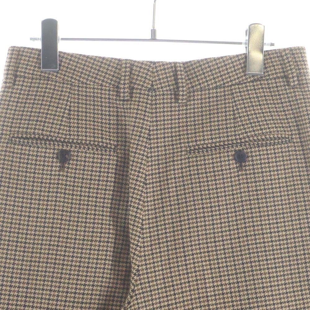 Celine Houndstooth Skate Pants Trousers Brown — view 4