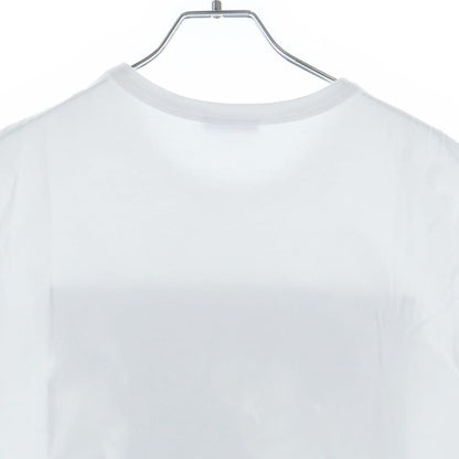 Moncler Shoulder Patch Snow Mountain Print Crew Neck Short Sleeve T-Shirt White — view 4