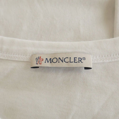 Moncler Shoulder Patch Snow Mountain Print Crew Neck Short Sleeve T-Shirt White — view 7