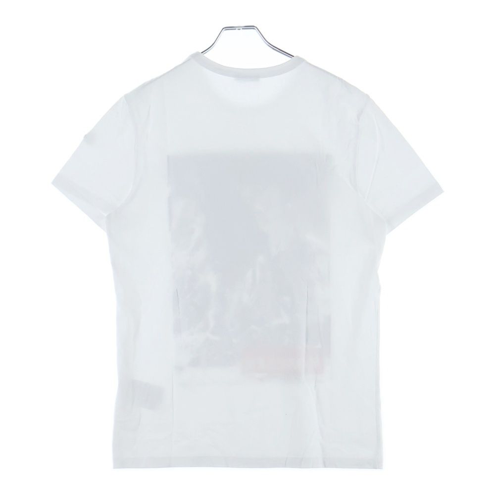 Moncler Shoulder Patch Snow Mountain Print Crew Neck Short Sleeve T-Shirt White — view 2