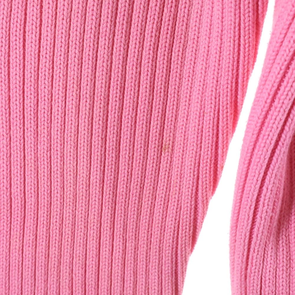 Balenciaga Front Logo Oversize High Neck Long Sleeve Sweater Pink — view 5