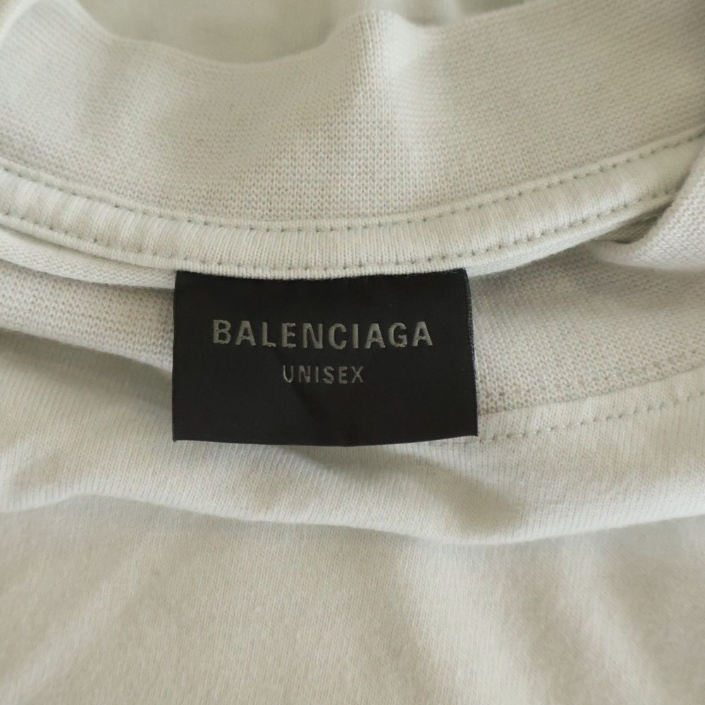Balenciaga Loop Sports Icon Short Sleeve T-Shirt White — view 6
