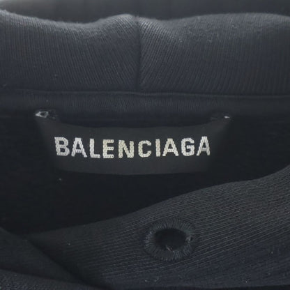 Balenciaga BB Logo Pullover Hoodie Sweatshirt BB Black — view 6
