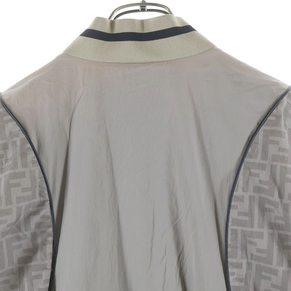 Fendi Zucca Pattern Nylon Jacket Gray — view 4