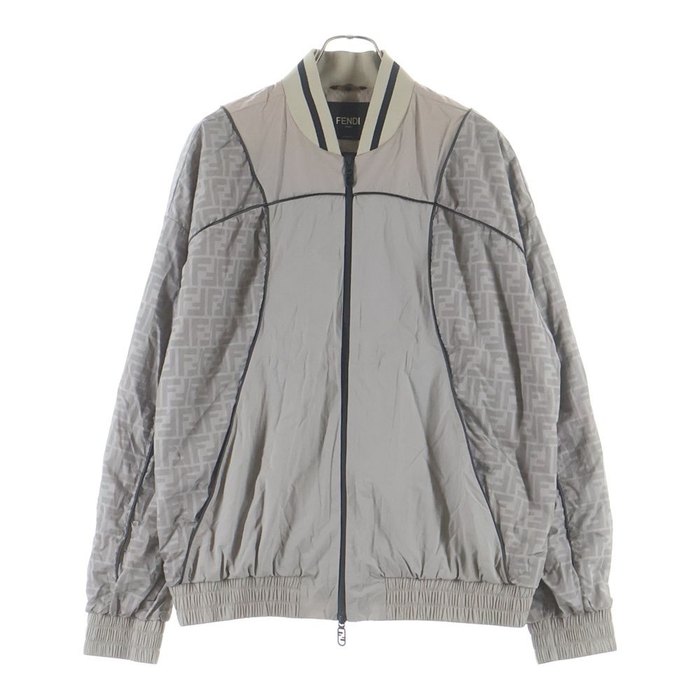 Fendi Zucca Pattern Nylon Jacket Gray