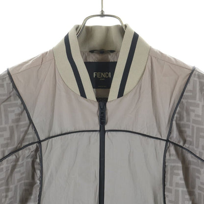 Fendi Zucca Pattern Nylon Jacket Gray — view 3