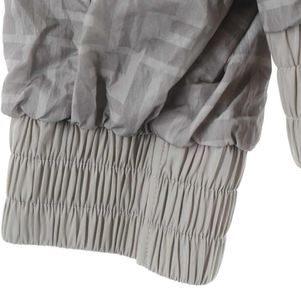 Fendi Zucca Pattern Nylon Jacket Gray — view 6