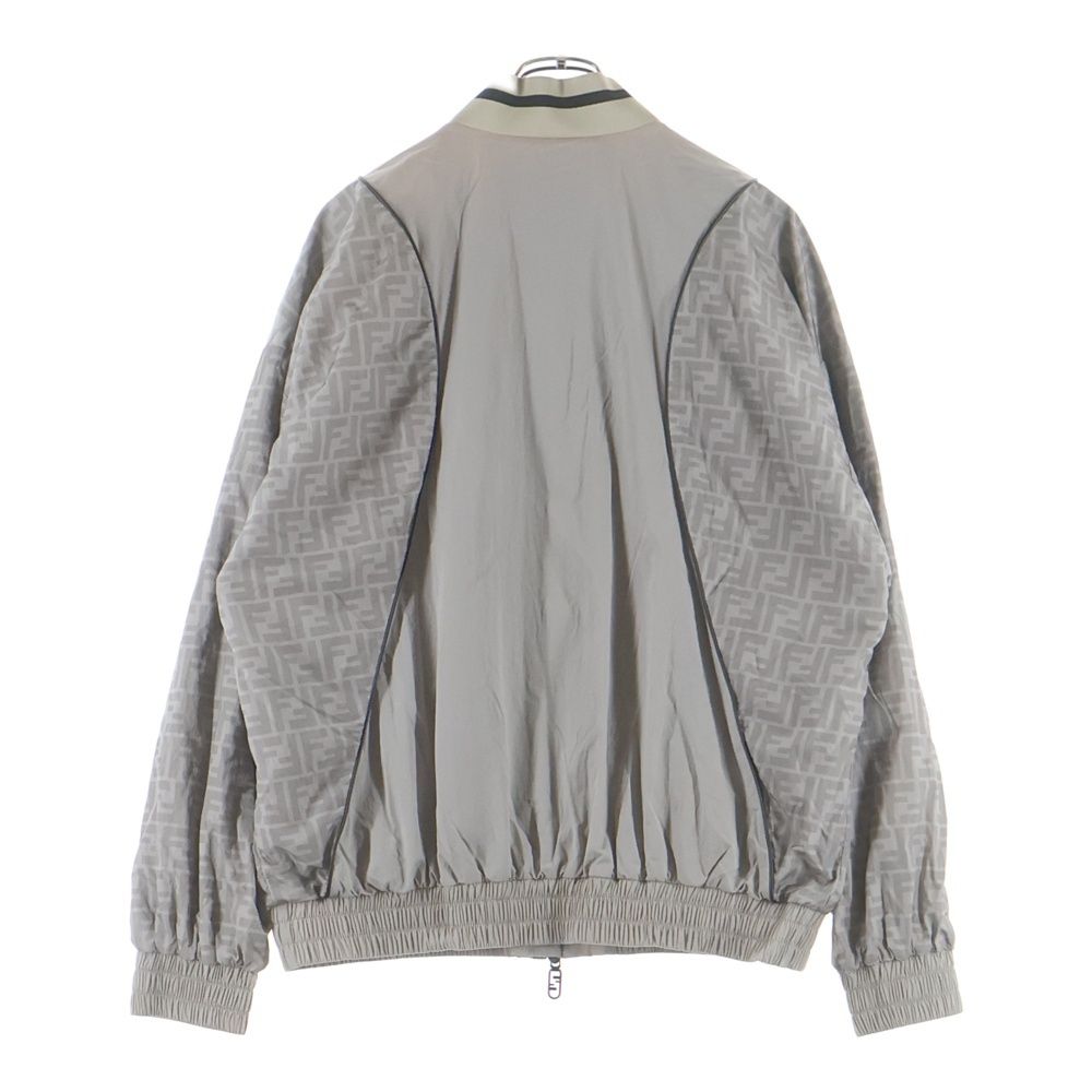 Fendi Zucca Pattern Nylon Jacket Gray — view 2