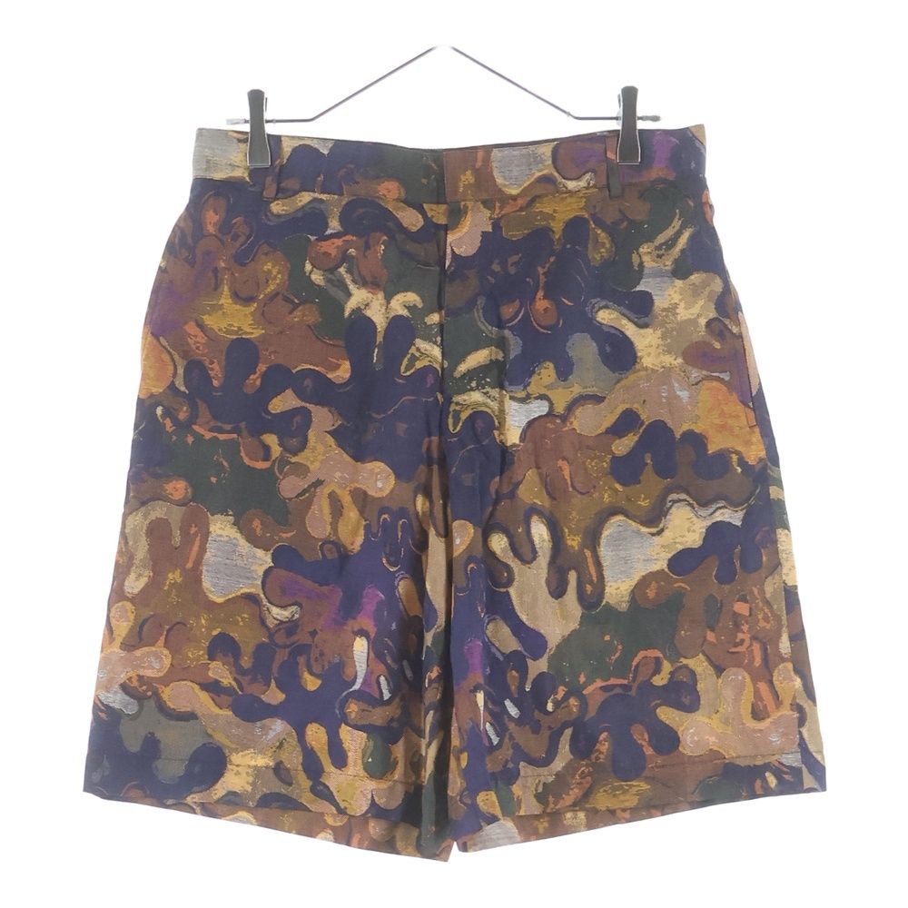 Dior Peter Doig Oak All Over Pattern Bermuda Shorts Multi