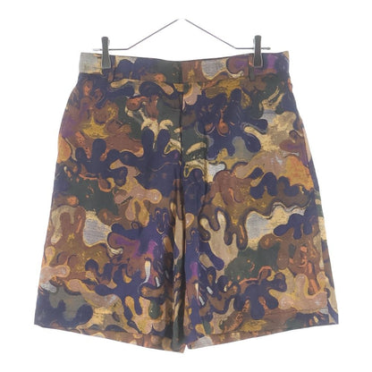 Dior Peter Doig Oak All Over Pattern Bermuda Shorts Multi