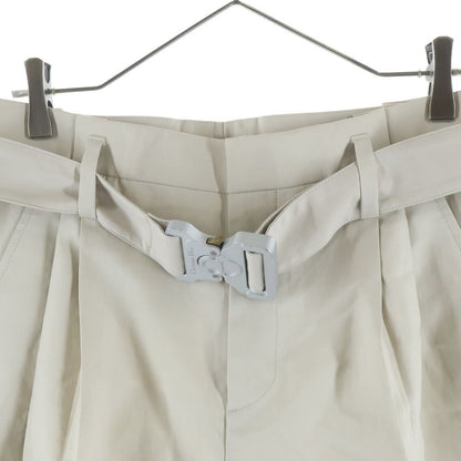 Dior Rollaco Star Buckle Front Tuck Long Pants Beige — view 3