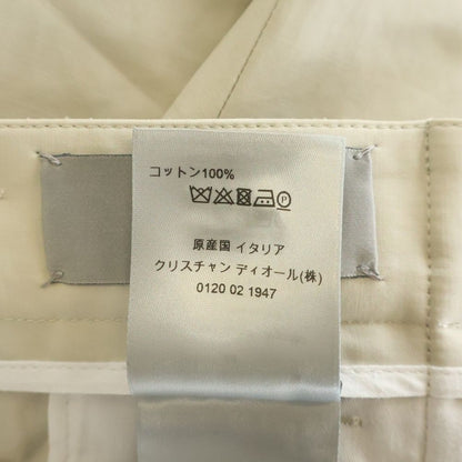 Dior Rollaco Star Buckle Front Tuck Long Pants Beige — view 8