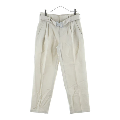 Dior Rollaco Star Buckle Front Tuck Long Pants Beige