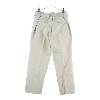 Dior Rollaco Star Buckle Front Tuck Long Pants Beige — view 2