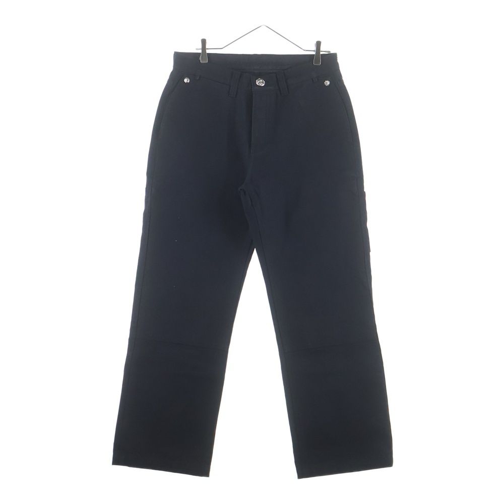 Chrome Hearts Cemetery Cross Leather Patch Cotton Cargo Pants Black
