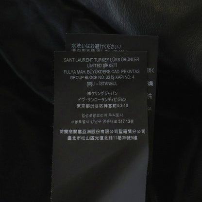 Saint Laurent Paris Classic Motorcycle Leather Rider Jacket Black — view 8