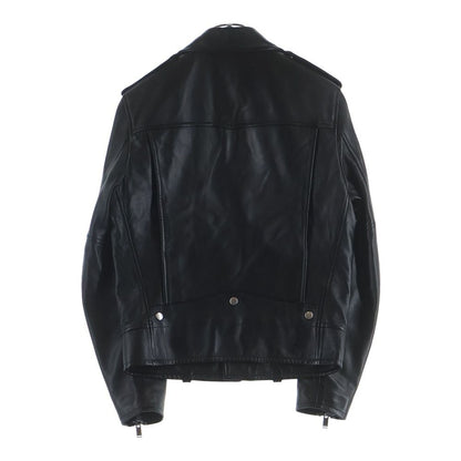 Saint Laurent Paris Classic Motorcycle Leather Rider Jacket Black — view 2