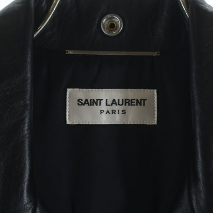 Saint Laurent Paris Classic Motorcycle Leather Rider Jacket Black — view 6