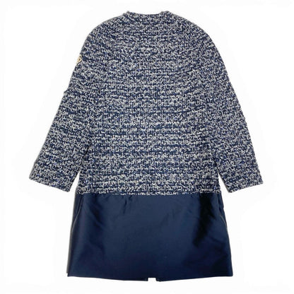 Moncler Laurine Giaccone Tweed Coat Double Zip 0 — view 2