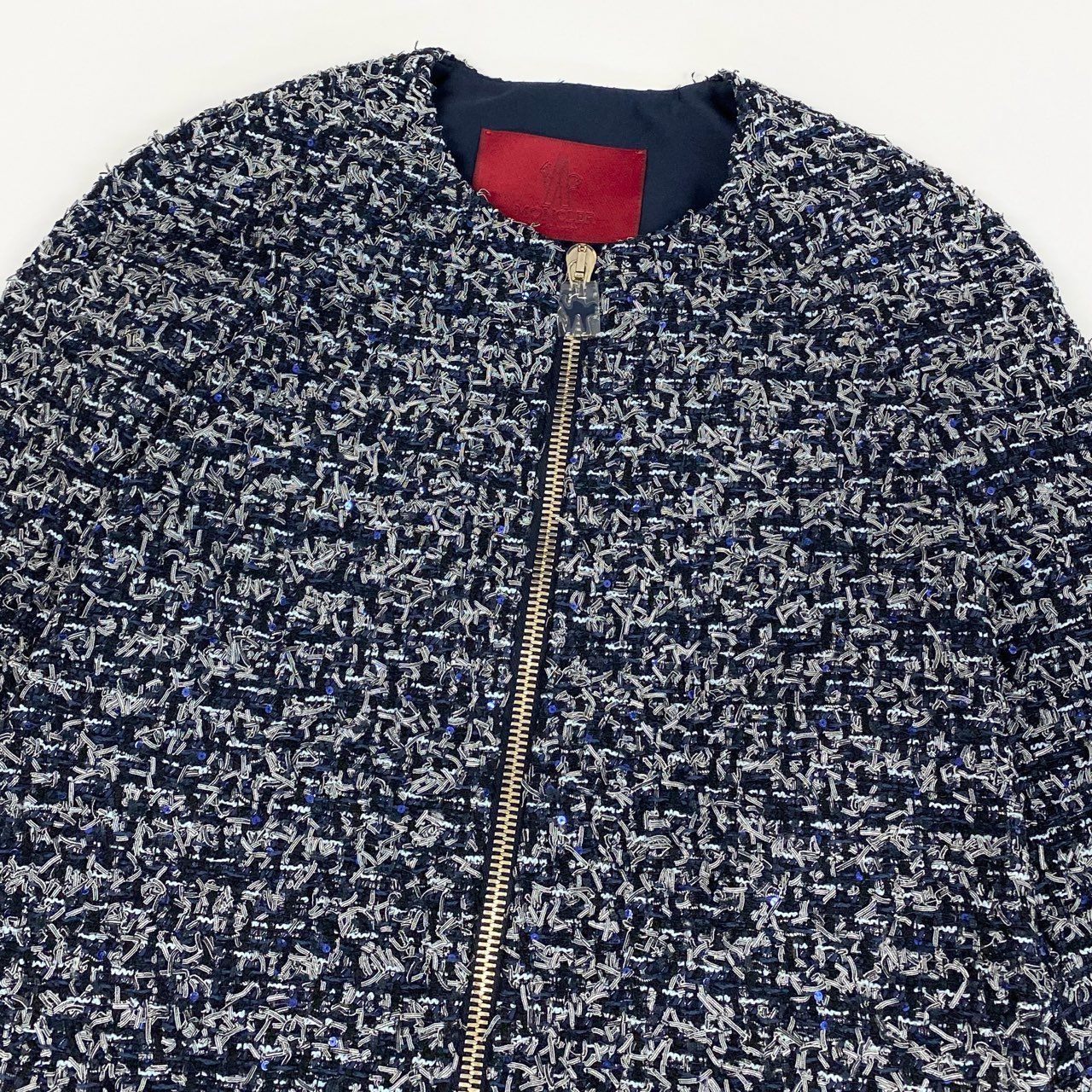 Moncler Laurine Giaccone Tweed Coat Double Zip 0 — view 3
