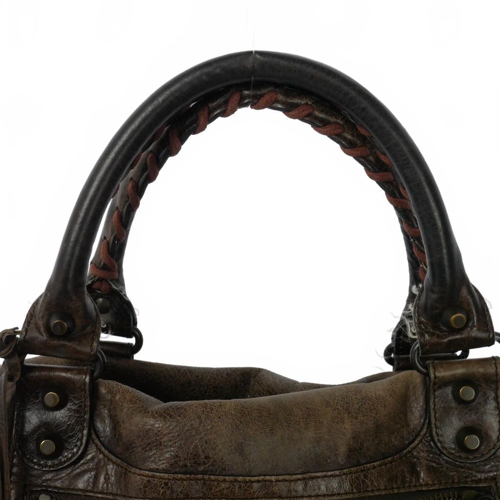Balenciaga the Twiggy Leather Shoulder Bag Sheepskin Brown — view 2