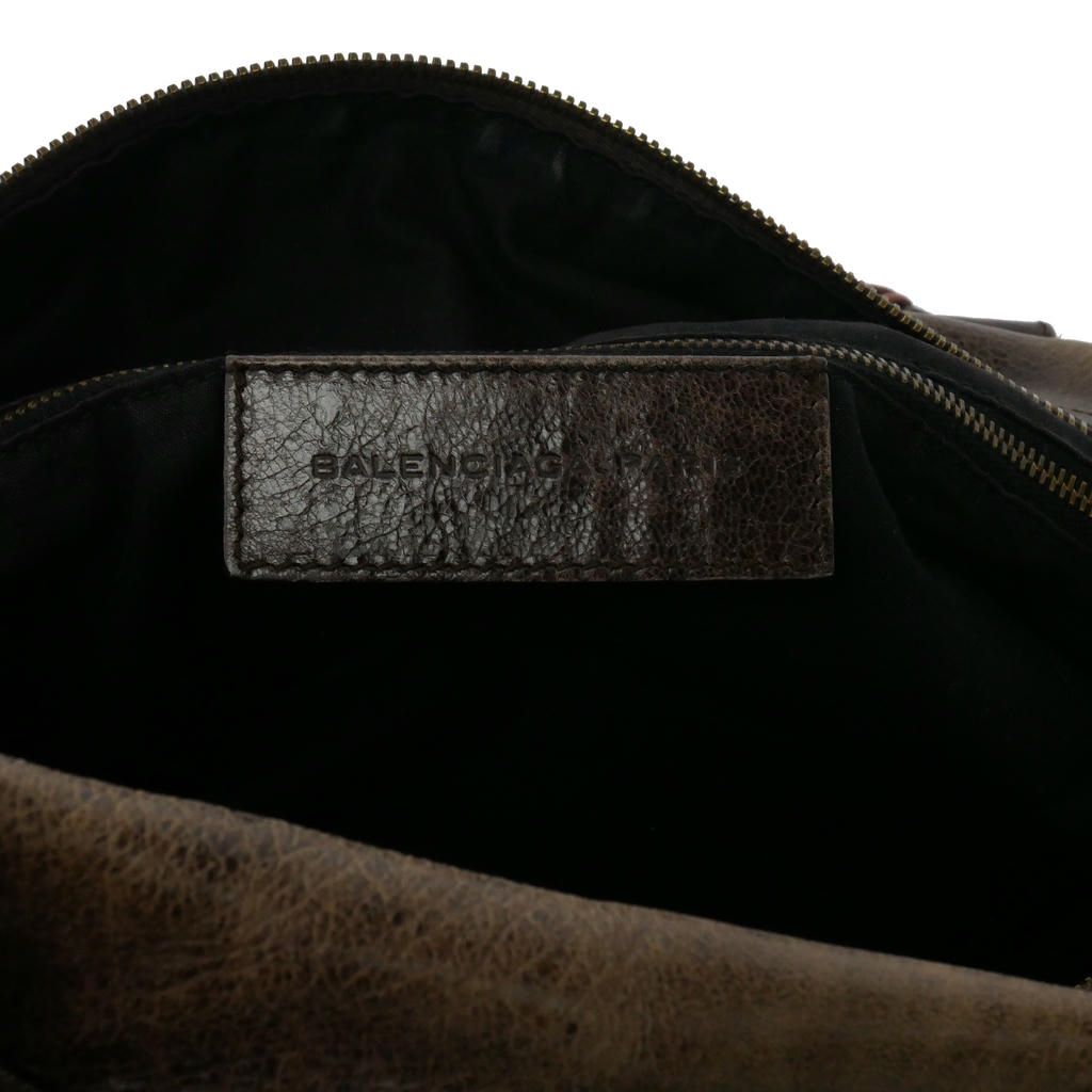 Balenciaga the Twiggy Leather Shoulder Bag Sheepskin Brown — view 8