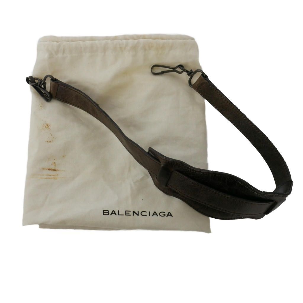Balenciaga the Twiggy Leather Shoulder Bag Sheepskin Brown — view 9