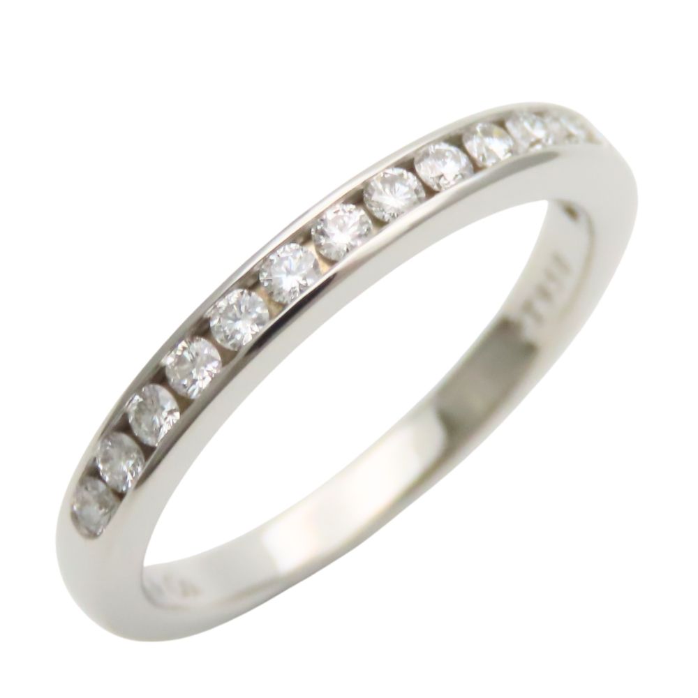 Tiffany & Co Ring Half Eternity Circle Diamond Platinum Channel Setting Female