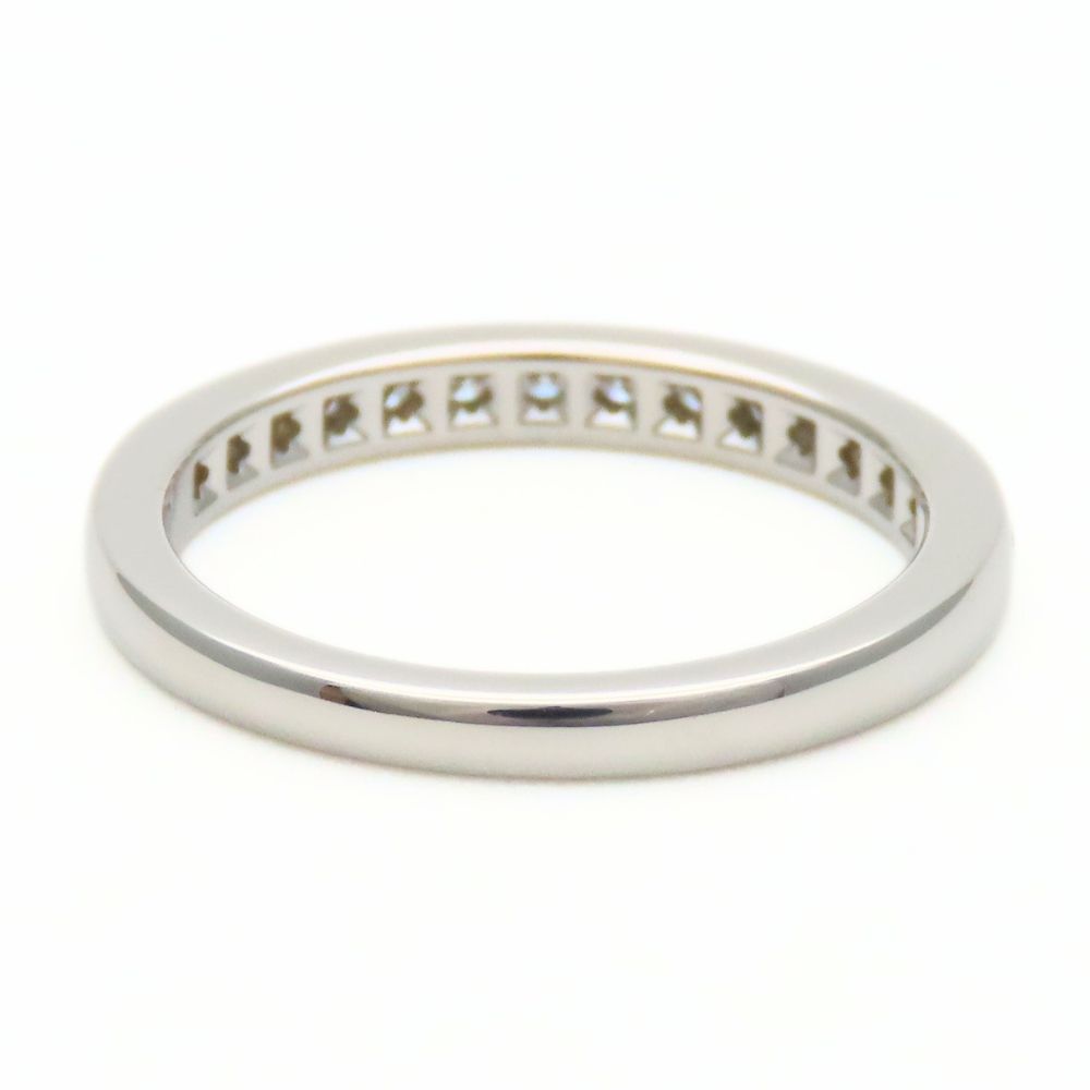 Tiffany & Co Ring Half Eternity Circle Diamond Platinum Channel Setting Female — view 4