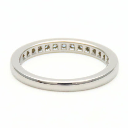 Tiffany & Co Ring Half Eternity Circle Diamond Platinum Channel Setting Female — view 4