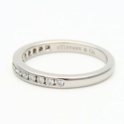 Tiffany & Co Ring Half Eternity Circle Diamond Platinum Channel Setting Female — view 3