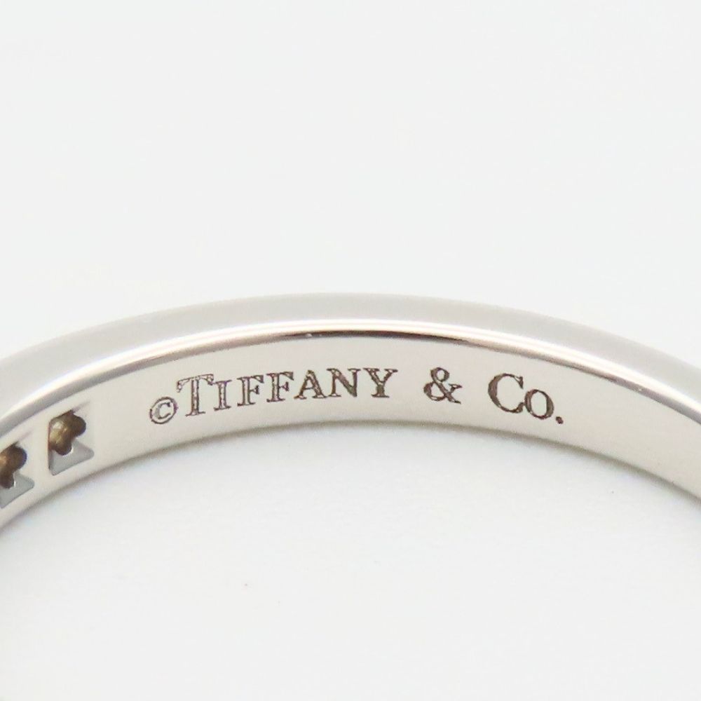 Tiffany & Co Ring Half Eternity Circle Diamond Platinum Channel Setting Female — view 6