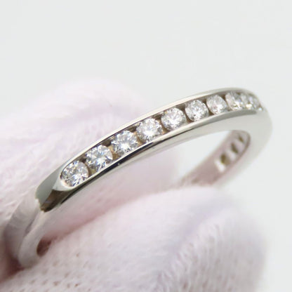 Tiffany & Co Ring Half Eternity Circle Diamond Platinum Channel Setting Female — view 8