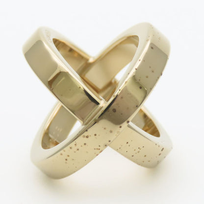 Hermes Scarf Ring Cosmos Metal Gold Plated — view 3