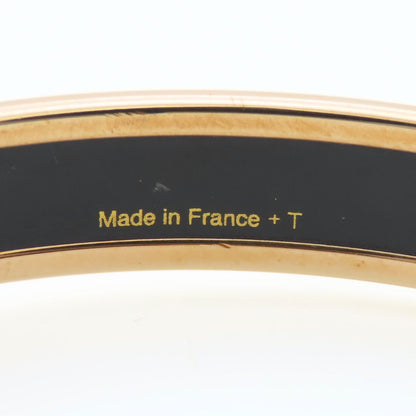 Hermes Bracelet Enamel PM Metal Blue Purple Gold Bangle Cloisonne — view 6