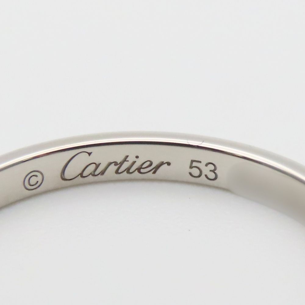 Cartier Ring Wedding 53 Platinum Simple — view 4
