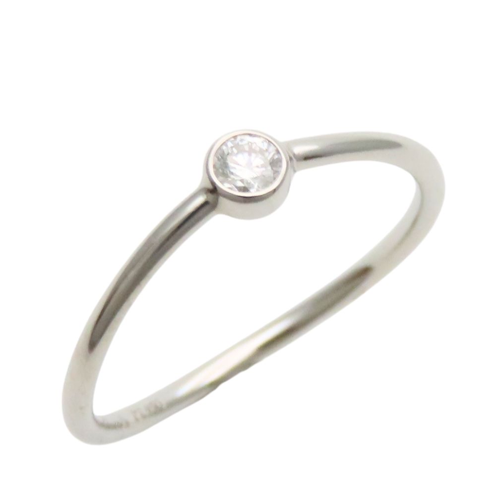 Tiffany & Co Ring Wave Single Row Elsa Peretti Platinum